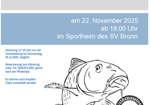 Karpfenessen am 22.11.2025